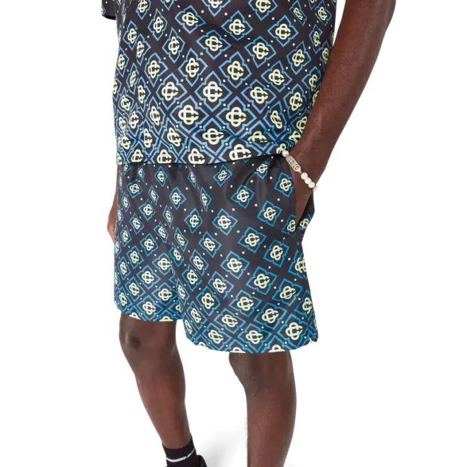 Degrade Black Monogram-Shorts