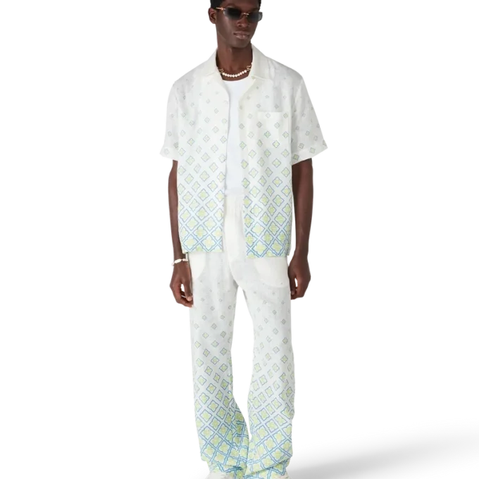 Degrade Monogram kortærmet linskjorte