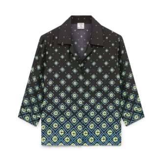 Degrade Monogram langermet silkeskjorte