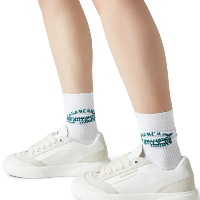 Del Mar hvit sneaker for kvinner