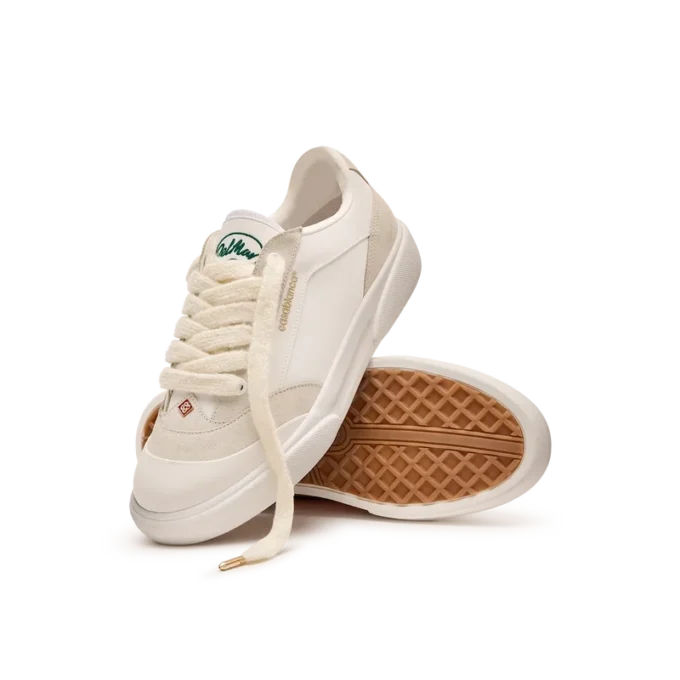 Del Mar hvit sneaker for menn