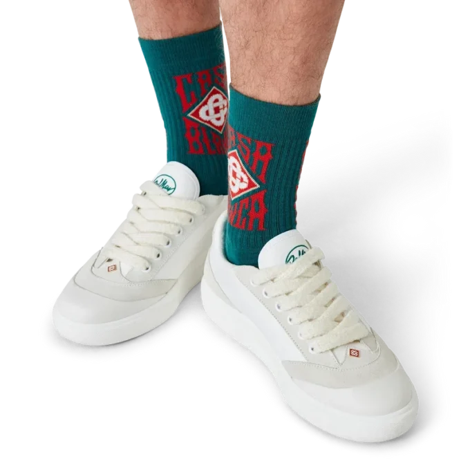 Del Mar hvit sneaker for menn