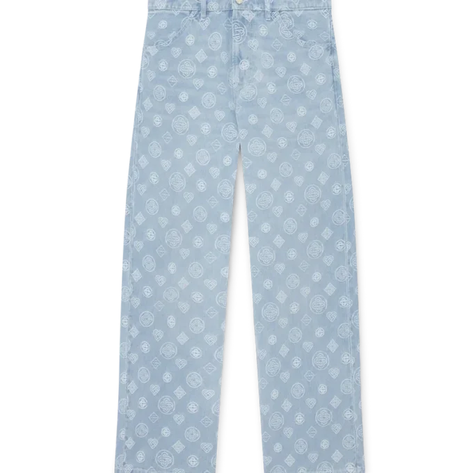 Denim Monogram Relaxed Fit-jeans