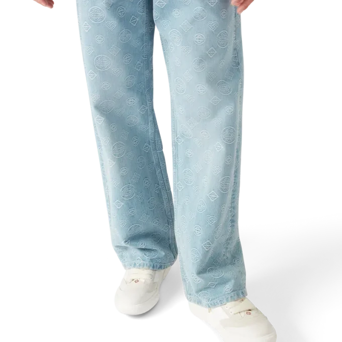 Denim Monogram Relaxed Fit-jeans