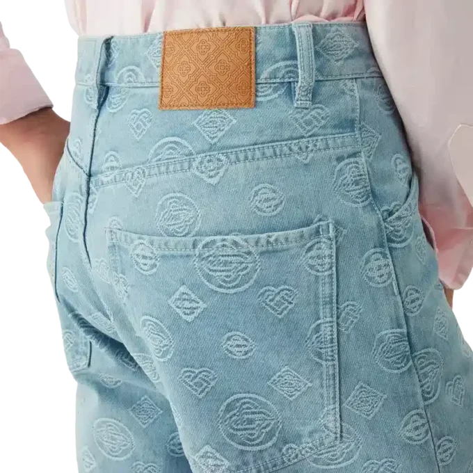 Denim Monogram Relaxed Fit-jeans