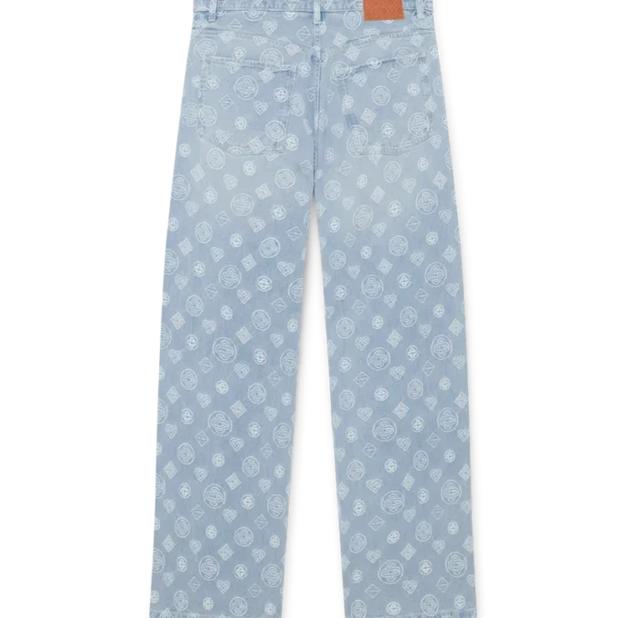 Denim Monogram Relaxed Fit-jeans