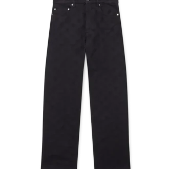 Denim Monogram Straight Leg Jeans