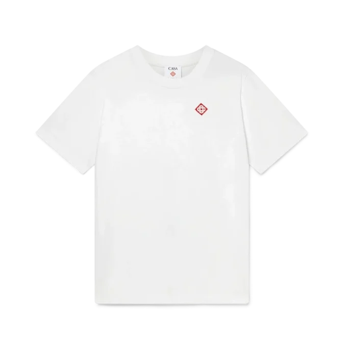 Diamantlogo-T-skjorte med korte ermer