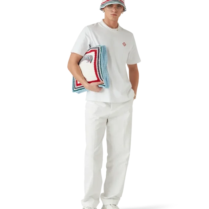 Diamantlogo-T-skjorte med korte ermer