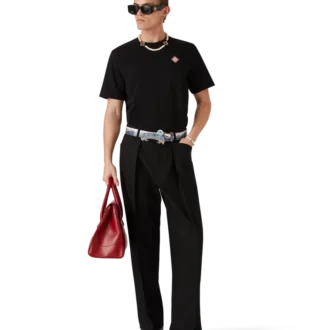 Diamantlogo-T-skjorte med korte ermer