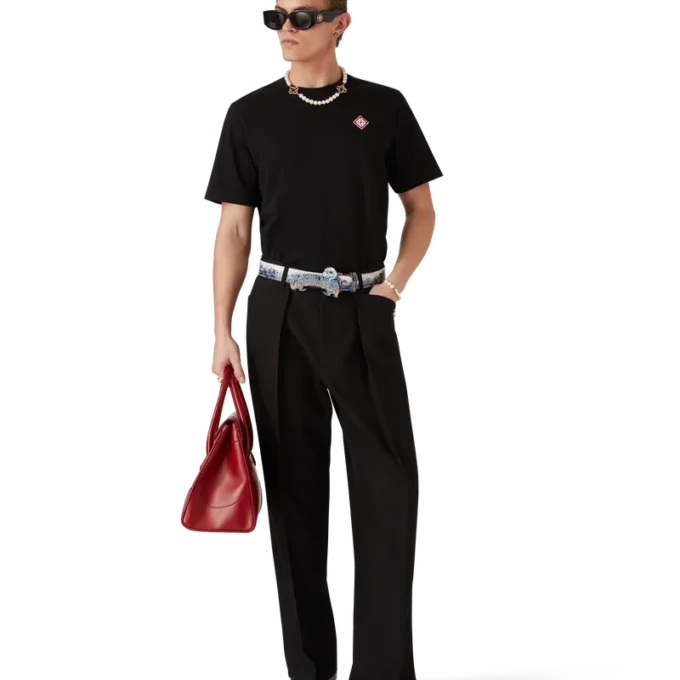 Diamantlogo-T-skjorte med korte ermer Diamantlogo-T-skjorte med korte ermer