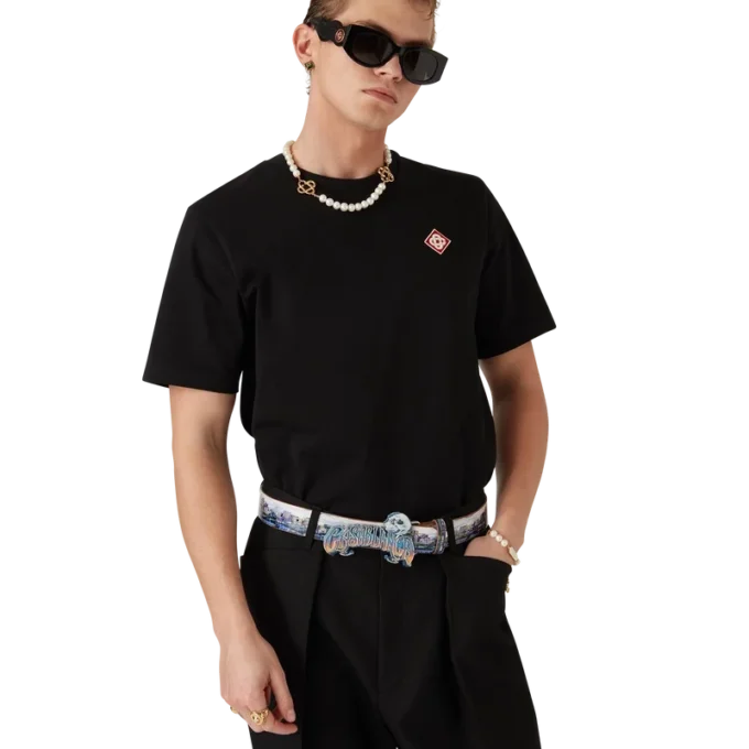 Diamantlogo-T-skjorte med korte ermer Diamantlogo-T-skjorte med korte ermer