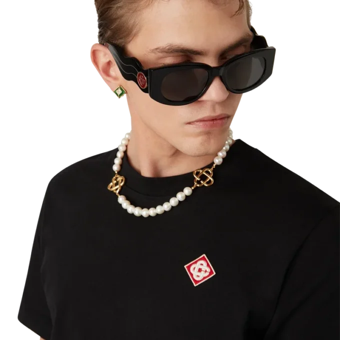 Diamantlogo-T-skjorte med korte ermer Diamantlogo-T-skjorte med korte ermer