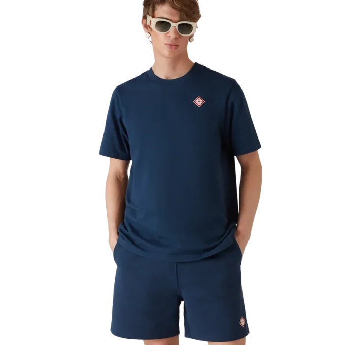 Diamantlogo-T-skjorte med korte shorts