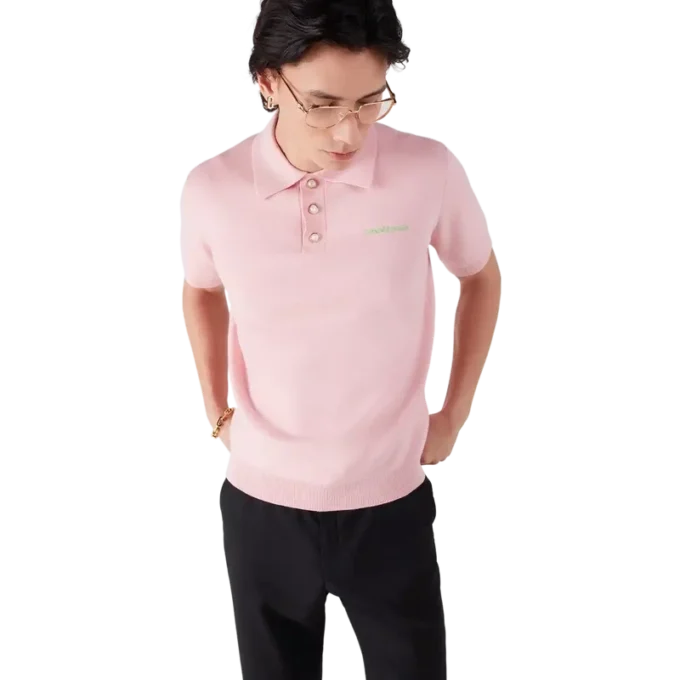 Dobbeltsidig kortærmet poloskjorte