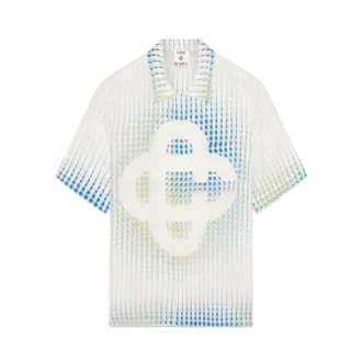 Dots kortærmet lin-skjorte med shorts