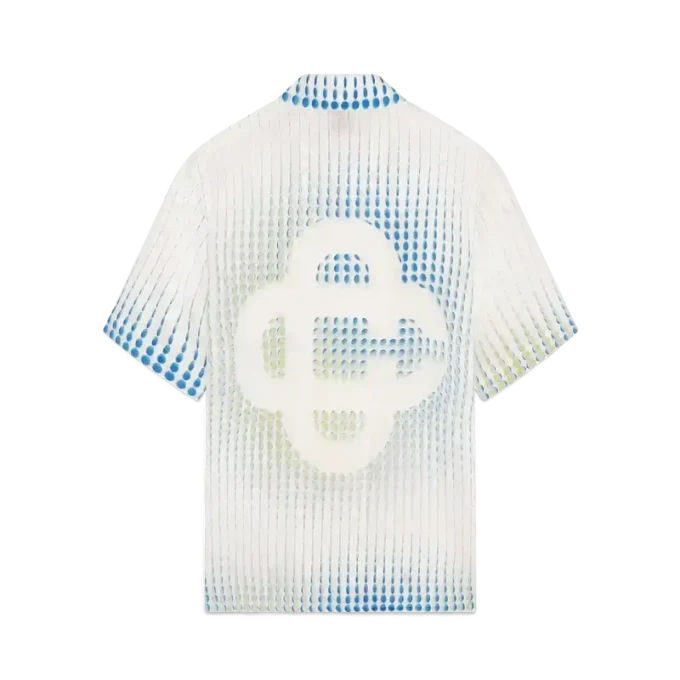 Dots kortærmet lin-skjorte med shorts