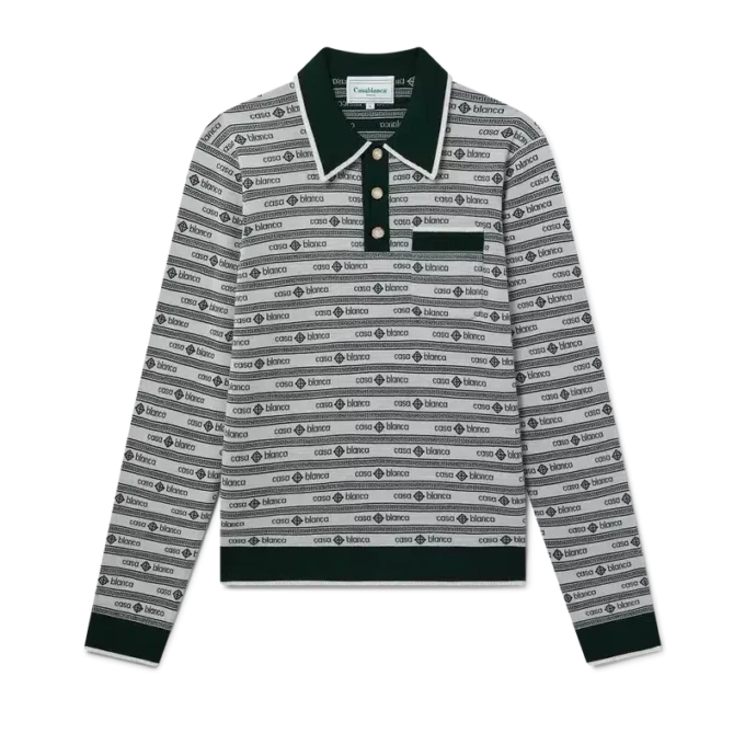 Evergreen Logo-pique-skjorte