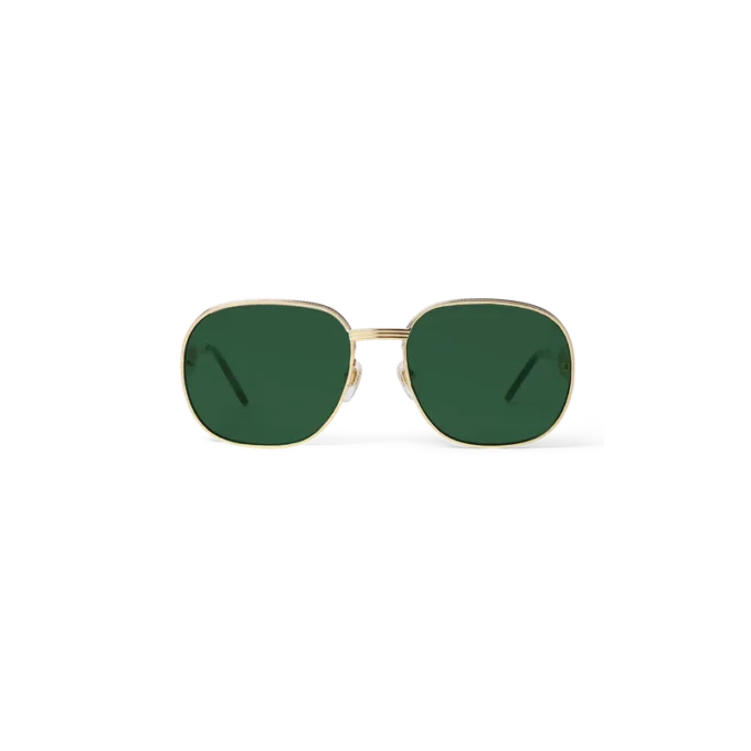 Firkantede solbriller i metall