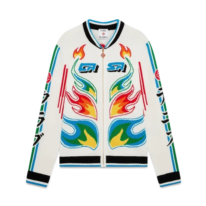 Flame Laurel bomullstrikket Casa Club-jakke