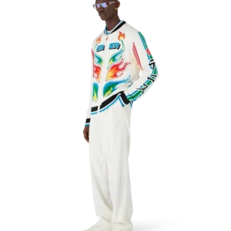 Flame Laurel bomullstrikket Casa Club-jakke