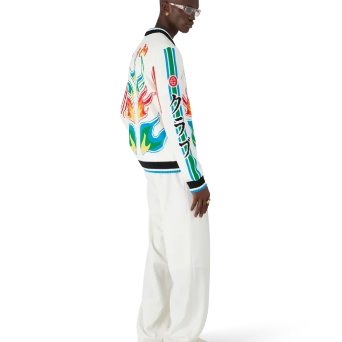 Flame Laurel bomullstrikket Casa Club-jakke