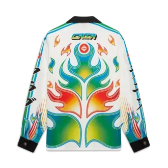 Flame Laurel langermet skjorte i silketwill