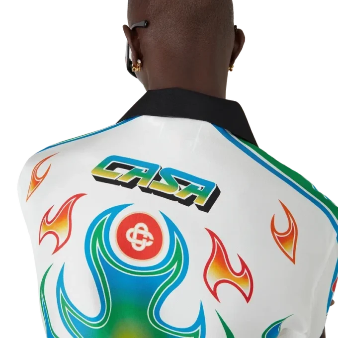 Flame Laurel langermet skjorte i silketwill