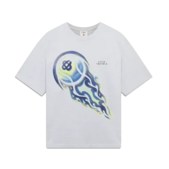 Flaming Tennis Ball Oversized kortærmet Short Sleeve T-skjorte