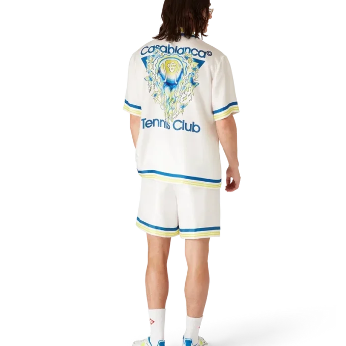 Flaming Tennis Club Icon silke-Shorts