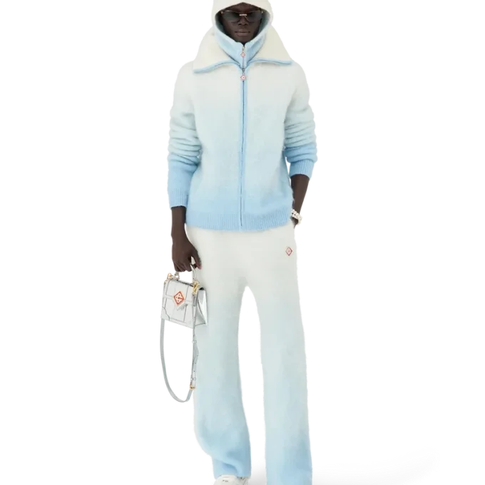 Fluffy Gradient Mohair-bukser