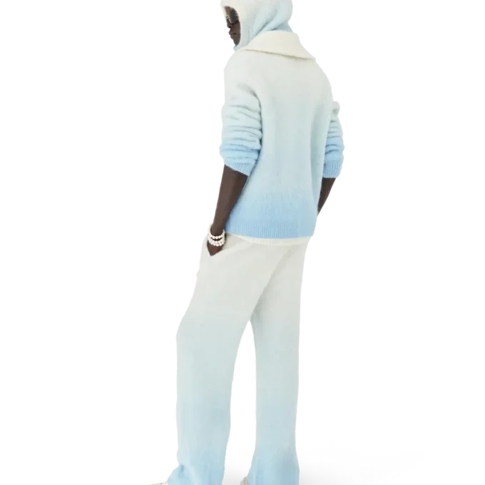 Fluffy Gradient Mohair-bukser