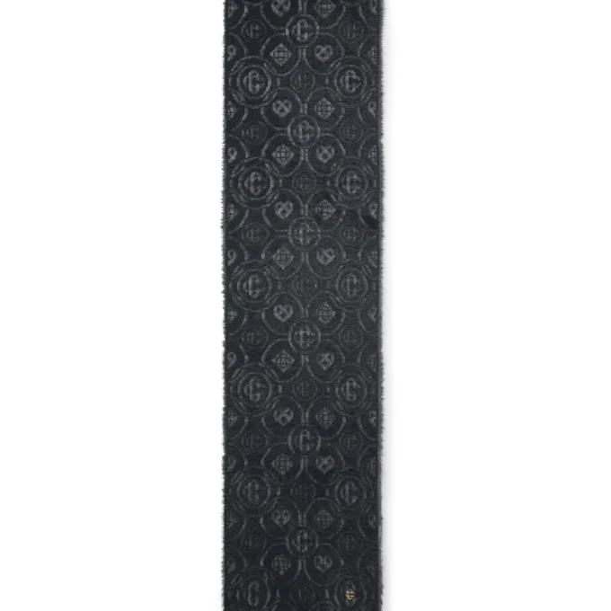 Fluffy Monogram Mohair-skjerf