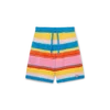 Fluffy Stripe Oversized Shorts