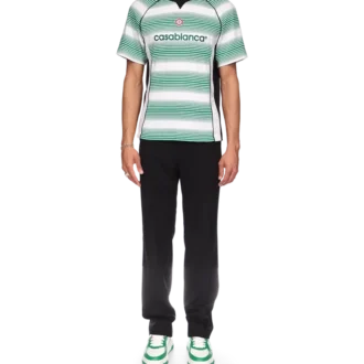 Fotball-T-skjorte med paneler i gradientstriper