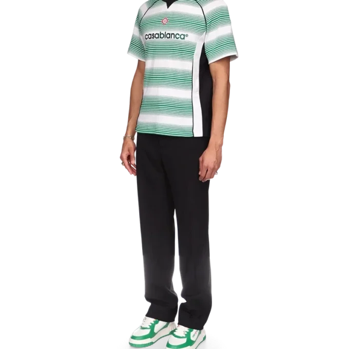 Fotball-T-skjorte med paneler i gradientstriper