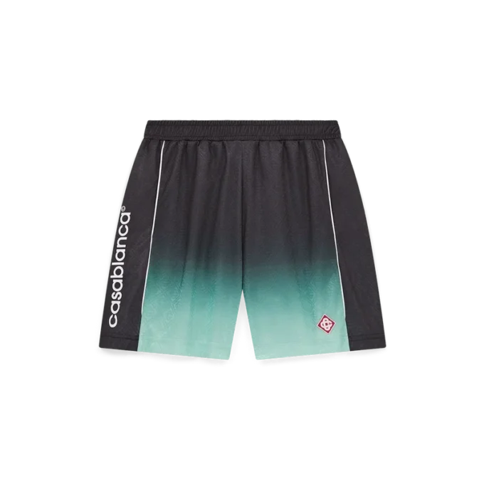 Fotballshorts i jacquard med gradientmonogram