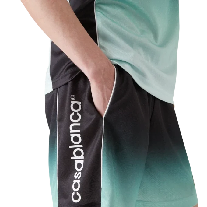 Fotballshorts i jacquard med gradientmonogram