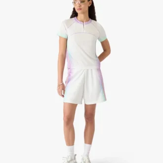 Fotballshorts i mesh med glassgradient