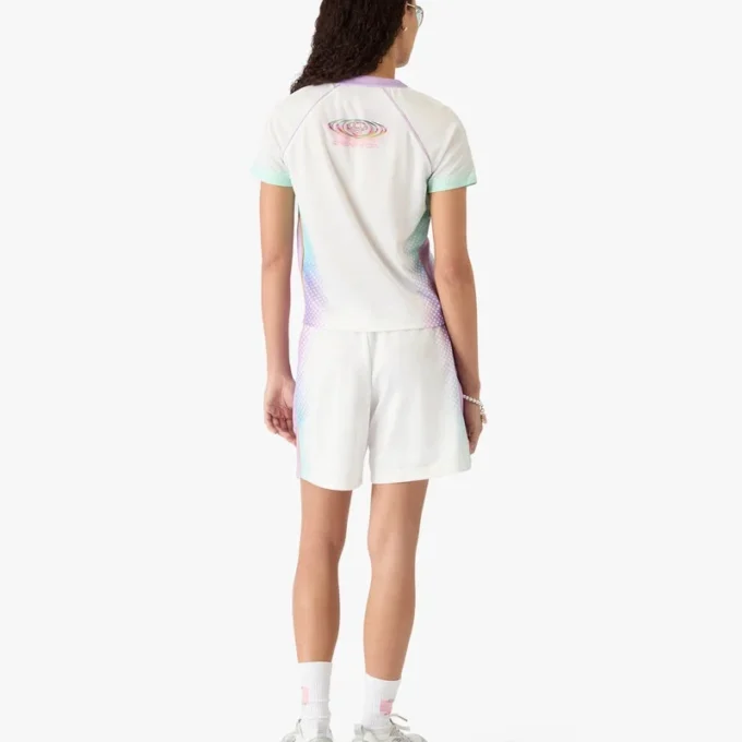 Fotballshorts i mesh med glassgradient