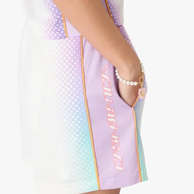 Fotballshorts i mesh med glassgradient