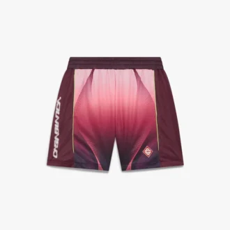 Fotballshorts med auberginefarget gradient