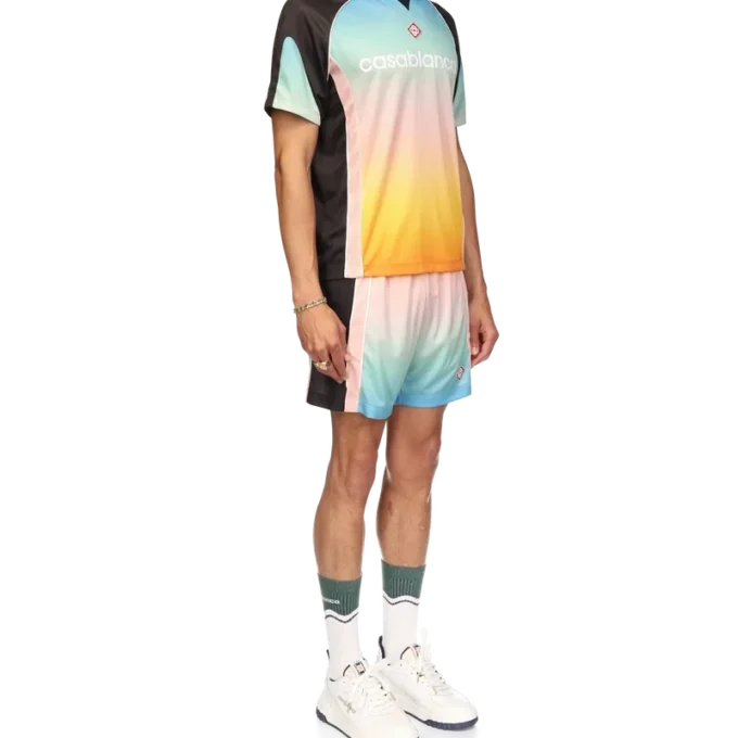 Fotballskjorte med pastellfarget gradient