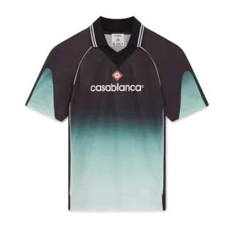 Fotballtrøye med kort erme i jacquard med gradientmonogram