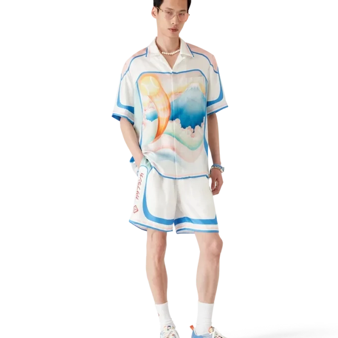 Fuji Dream kortærmet silkeshorts