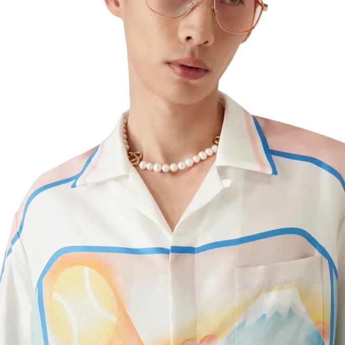 Fuji Dream kortærmet silkeshorts