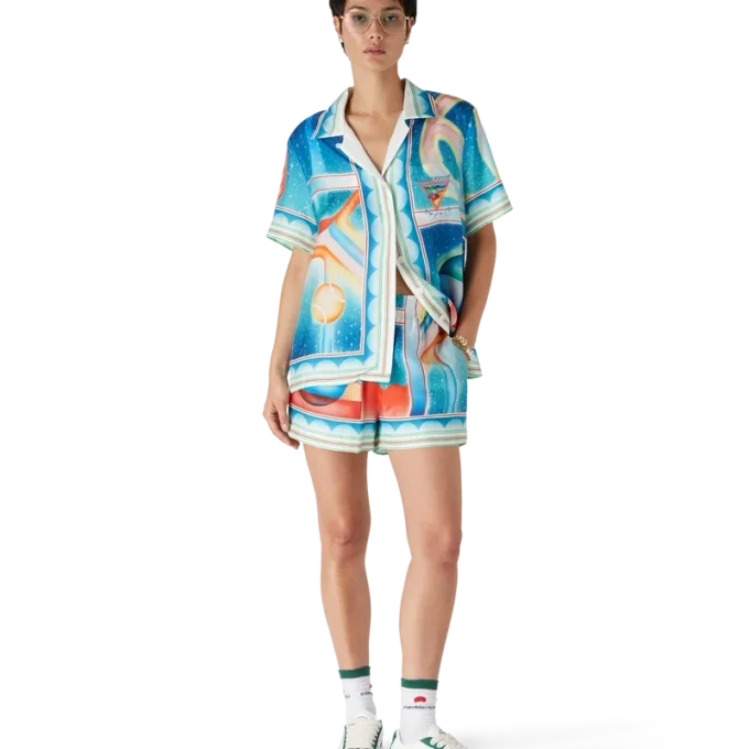 Galaxy Court silke-Shorts