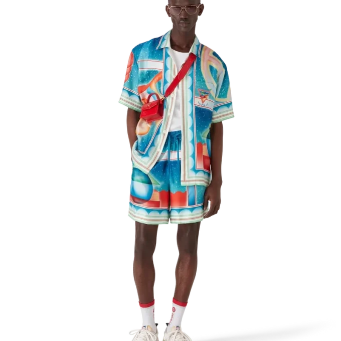 Galaxy Court silke-Shorts