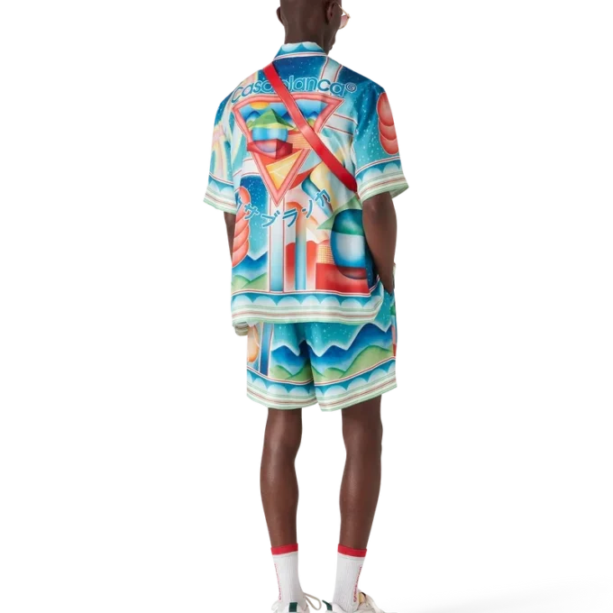 Galaxy Court silke-Shorts