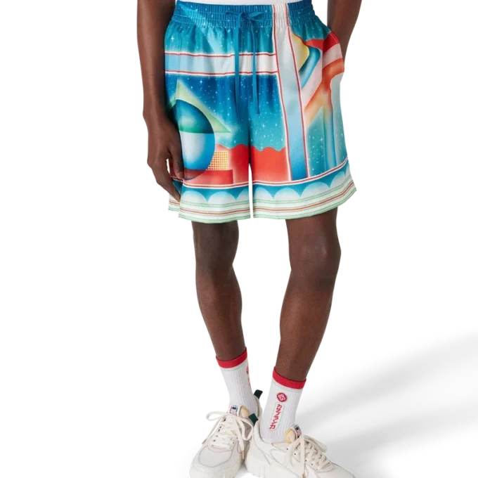 Galaxy Court silke-Shorts